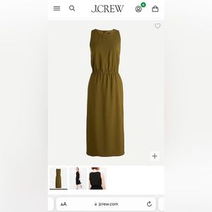J Crew Button Back Midi Dress